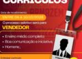 Armazém Paraíba abre vaga de vendedor em José de Freitas