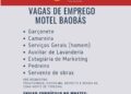 Motel Baobás anuncia vagas para diferentes funções em Teresina