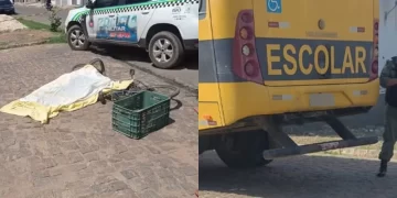 Ciclista de 38 anos morre após ser atropelado por ônibus escolar em Paulistana