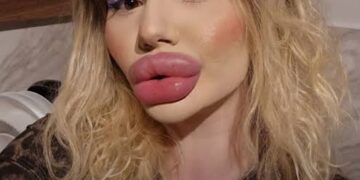 Mulher gasta mais de R$ 140 mil para ter os “lábios mais volumosos do mundo”