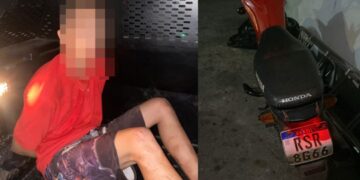 Polícia Militar recupera moto roubada e apreende suspeito após perseguição na PI-366, entre José de Freitas e Lagoa Alegre