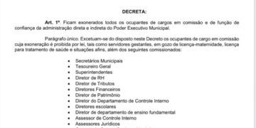 Prefeito Pedro Gomes exonera comissionados e mantém apenas primeiro escalão em “decretão de Natal”