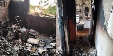 Incêndio destrói quarto de apartamento na zona Leste de Teresina