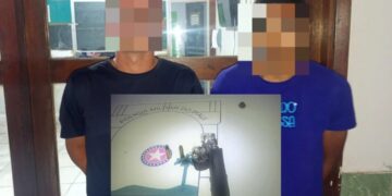 Dupla é presa por porte ilegal de arma de fogo em José de Freitas após perseguição policial