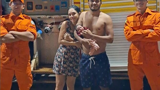 Corpo de Bombeiros do Piauí salva bebê de 10 dias após engasgamento durante emergência