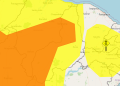 Previsão do tempo mostra dois alertas de perigo de chuvas intensas para todo o Piauí nesta sexta-feira