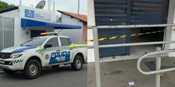 Casa lotérica é arrombada na madrugada em Campo Maior; PM isola local para perícia