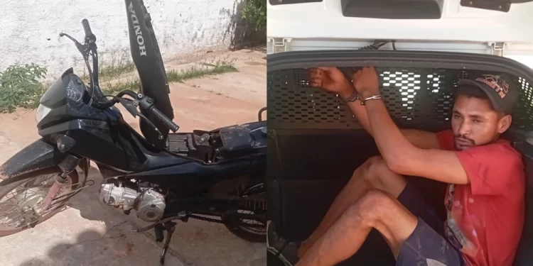 Homem é preso no rodoanel de José de Freitas logo após furto de motocicleta