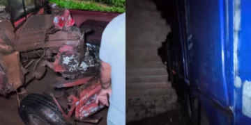 Caminhão carregado de cerveja colide com carro e atinge casa no interior do Piauí