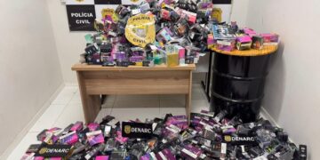 Casal é preso com cigarros eletrônicos avaliados em R$ 300 mil em Teresina