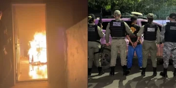 Após agredir, atear fogo em casa e ameaçar matar mulher, homem é preso no Piauí
