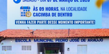Prefeitura de Lagoa Alegre inaugura Escola da comunidade Cacimba de Dentro neste sábado (07)