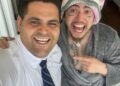 Luan Bazilio realiza sonho ao conhecer Whindersson Nunes na casa do humorista em Barueri