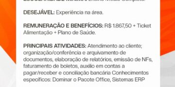 Oportunidade no Mercado: Telego Net abre vaga para Assistente Financeiro em José de Freitas