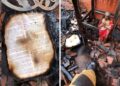 Casa é destruída por incêndio, mas imagem de Jesus e Bíblia resistem às chamas no Piauí