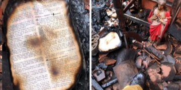 Casa é destruída por incêndio, mas imagem de Jesus e Bíblia resistem às chamas no Piauí
