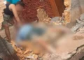 Idoso morre após ser prensado por carro contra muro em Altos; estrutura desabou