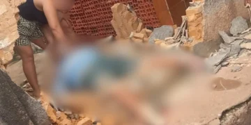Idoso morre após ser prensado por carro contra muro em Altos; estrutura desabou