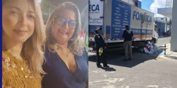 Mãe morre e filha fica grave após colisão entre moto e caminhão em Campo Maior