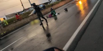 Homem morre e mulher fica ferida após acidente de moto na BR-316, em Teresina