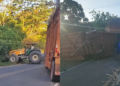 Veículo tomba na PI-112 e provoca congestionamento entre Teresina e União
