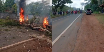 Moradores bloqueiam PI-113 e exigem posse de terreno na zona rural de Teresina