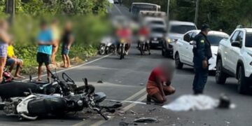 Homem de 49 anos morre após grave colisão frontal entre duas motos na zona Norte de Teresina