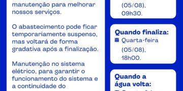 Abastecimento de água será temporariamente suspenso no bairro Gusmão, em José de Freitas