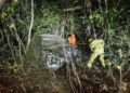 Mulher aciona bombeiros após sofrer acidente e ficar presa às ferragens no Piauí