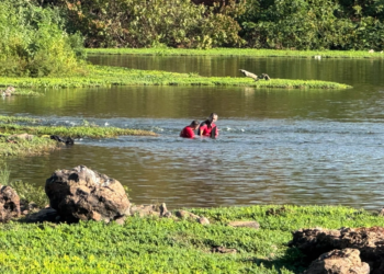 Bombeiros fazem buscas por jovem que caiu no Rio Poti, em Teresina