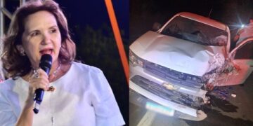 Primeira-dama de Floriano sofre ferimentos em grave acidente que matou motociclista no Piauí