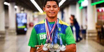 Piauiense conquista duas medalhas em competição mundial de canoagem