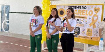 Prefeitura de Lagoa Alegre promove ação do Setembro Amarelo no CETI Elon Machado Moita