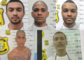 Cinco detentos membros de facção criminosa fogem de penitenciária em Parnaíba durante banho de sol