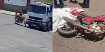 Criança de 10 anos morre após acidente envolvendo caçamba e motocicleta no Piauí