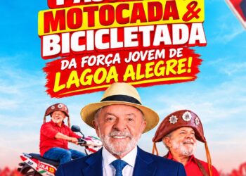 Força Jovem de Lagoa Alegre organiza passeata, motocada e bicicletada em apoio à campanha de Lula