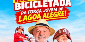 Força Jovem de Lagoa Alegre organiza passeata, motocada e bicicletada em apoio à campanha de Lula