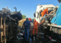 Colisão entre três caminhões deixa três mortos na BR-343, em Campo Maior