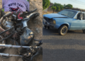 Mototaxista morre após colisão entre moto e carro em Lagoa Alegre
