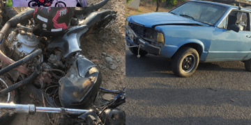 Mototaxista morre após colisão entre moto e carro em Lagoa Alegre
