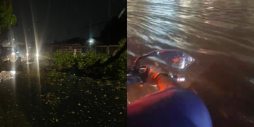 Ventos fortes e temporal provocam estragos e falta de energia em Teresina